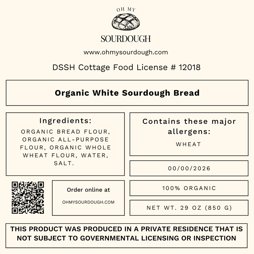 Classic White Sourdough Bread