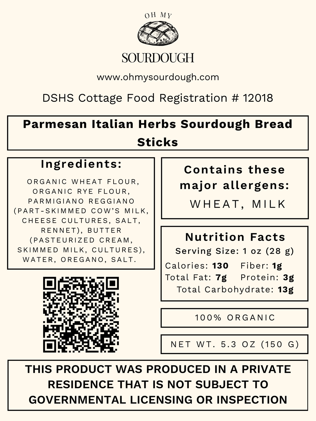Parmesan Italian Herbs Sourdough Bread Sticks