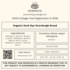 Dark Rye Sourdough Bread