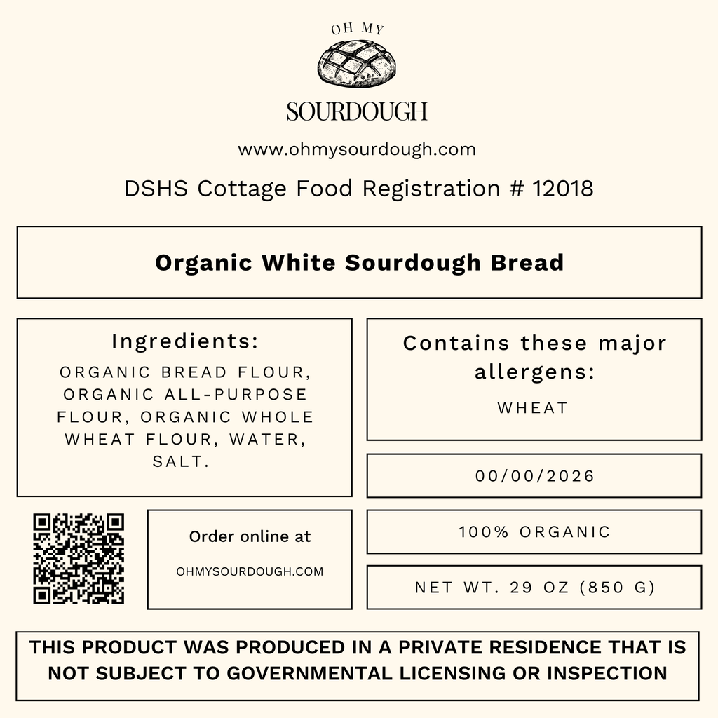 Classic White Sourdough Bread