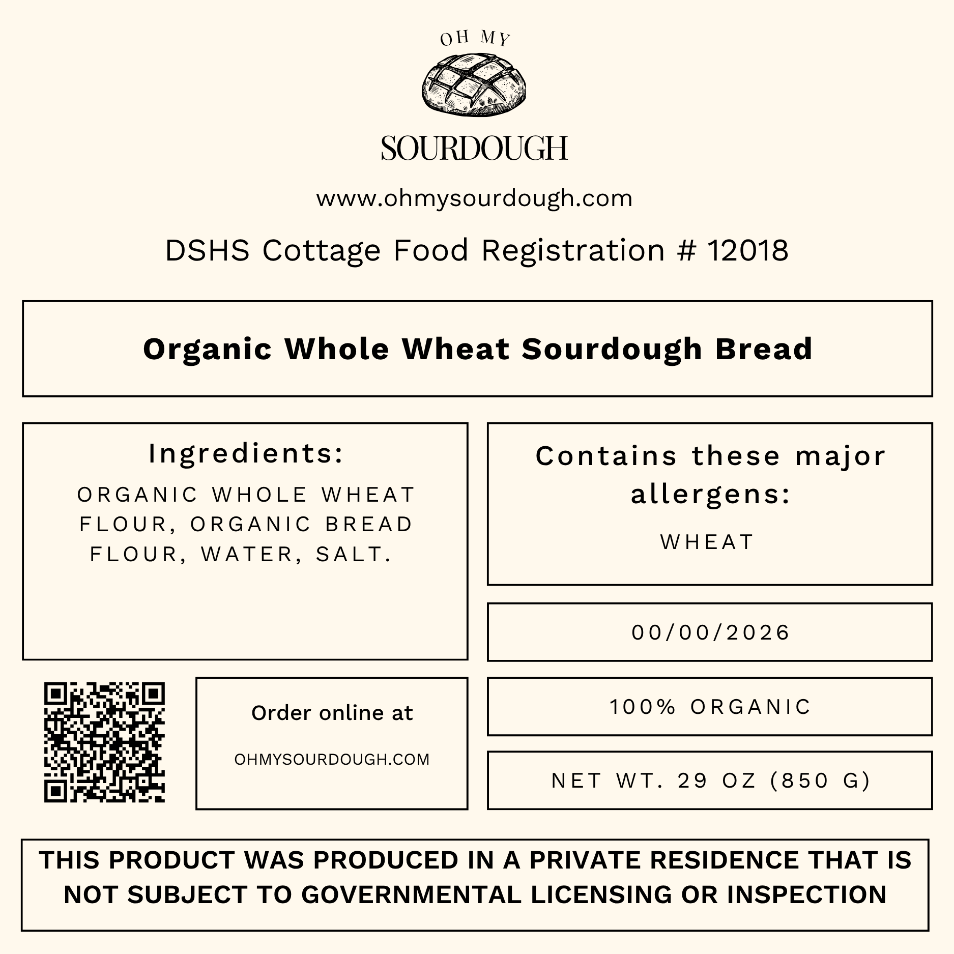 Whole Wheat Sourdough Bread